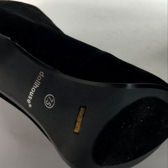 Dollhouse SPYGLASS Black Heels Size 7.5M  NEW - Picture 5 of 7